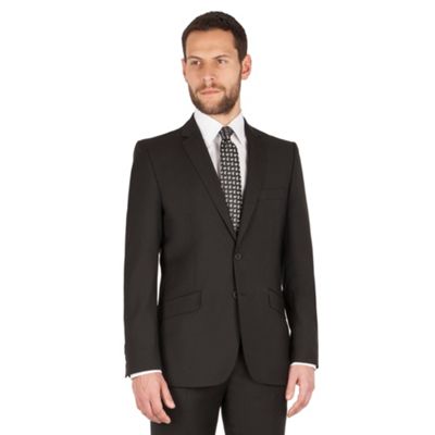 J by Jasper Conran J by Jasper Conran Black 2 button front tailored fit italian suit jacket